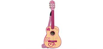Bontempi - Gitarre 6 Seiten, 75 cm pink aus Holz