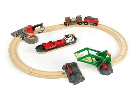 BRIO 33061 Bahn Set Container Hafen