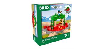 Brio 33476 Lok-Drehscheibe mit Kontrollbrücke