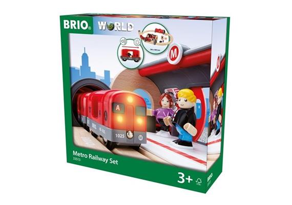 BRIO 33513 Metro Bahn Set