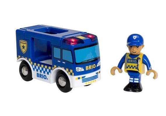 BRIO 33825 Polizeiwagen mit Licht und Sound