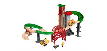 BRIO 33887 Grosses Lagerhaus-Set mit Aufzug