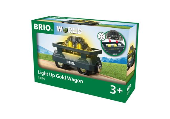 Brio 33896 Goldwaggon mit Licht