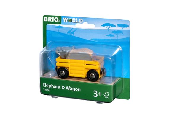 Brio 33969 Elefant und Wagen