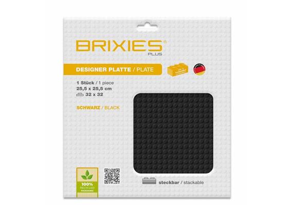 Brixies - Bodenplatten Basic schwarz 32 x 32