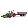 Bruder 02182 Fendt Vario 211 mit Frontlader und Bordwandanhänger