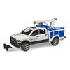 Bruder 02509 RAM 2500 Service Truck mit Kran und Rundumleuchte