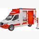 Bruder 02676 MB Sprinter Ambulanz mit Fahrer und Light + Sound Modul