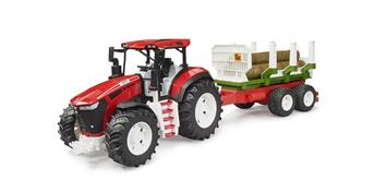 Bruder 03453 ROADMAX Traktor mit Rückeanhänger