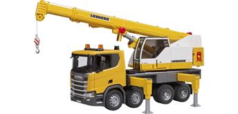bruder 03571 Scania Super 560R Liebherr Kran-LKW mit L+S Modul