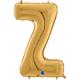 Buchstaben-Folienballon - Z in gold ohne Füllung