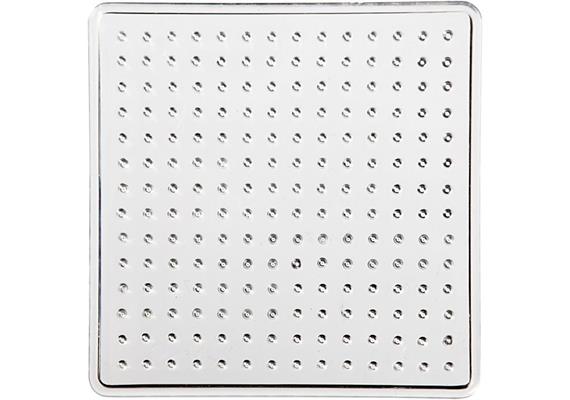 Bügelperlen Platten Quadrat Midi Transparent