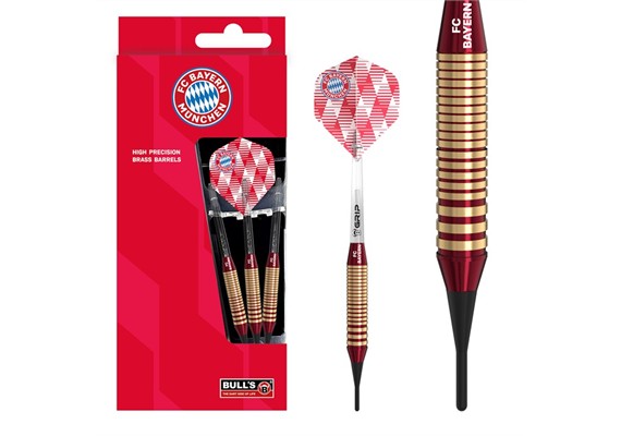 Bull's 34028 FC Bayern München Brass Soft Dart 18 Gramm