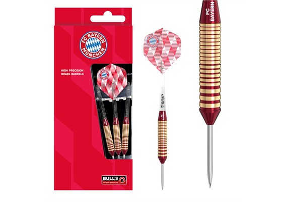 Bull's 34121 FC Bayern München Brass Steel Dart 21 Gramm