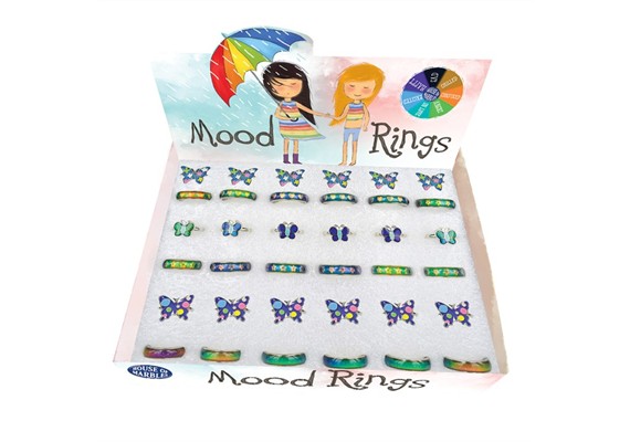 Butterflies & Bands Mood Rings 1 Stück assortiert