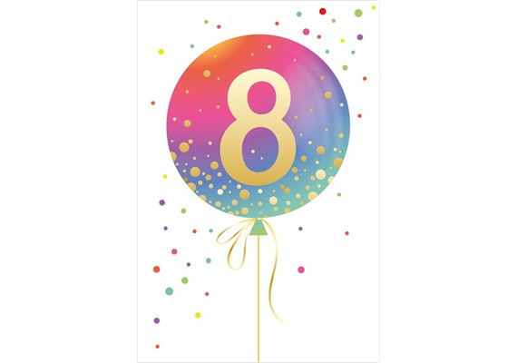 Card Group Age Balloon 8