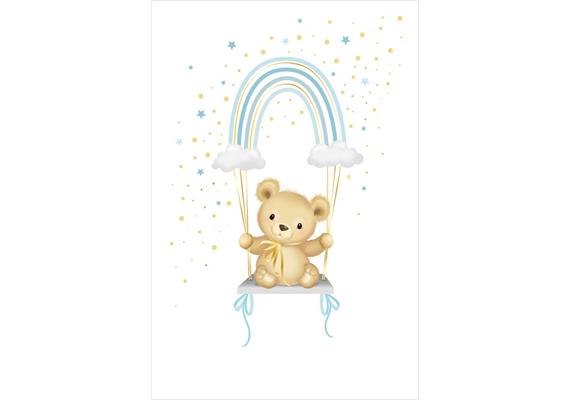 Card Group Blue Rainbow Teddy