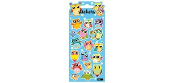 Card Group D425 Stickers Flower Owls