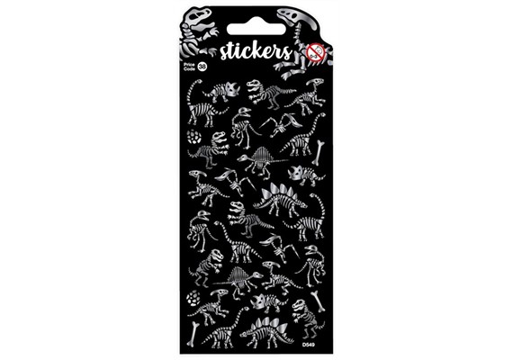 Card Group D549 Stickers Dino Skeletons