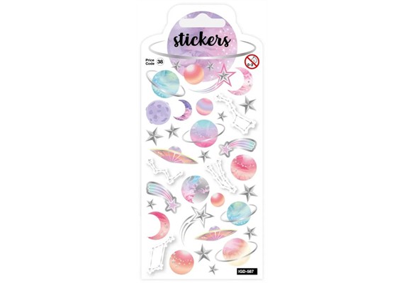Card Group D587 Stickers Beautiful Space