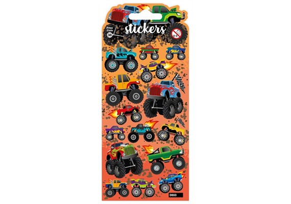 Card Group D653 Stickers Monstertrucks