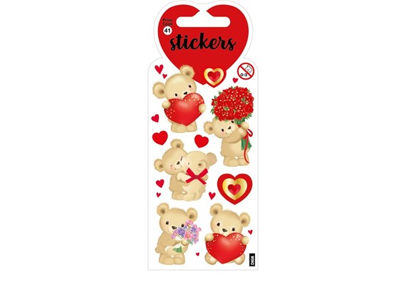 Card Group D658 Stickers Handmade Teddy