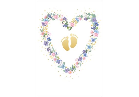 Card Group Elegant Baby Feet