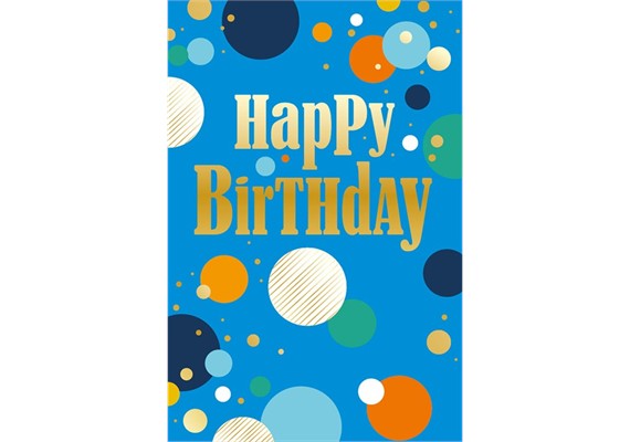 Card Group H030280 Karte Birthday Dots