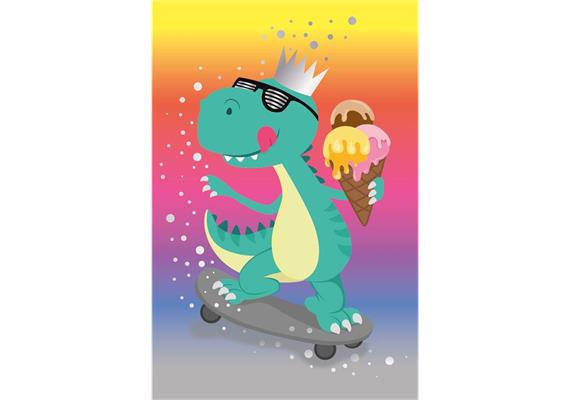 Card Group Karte Colourful Dino