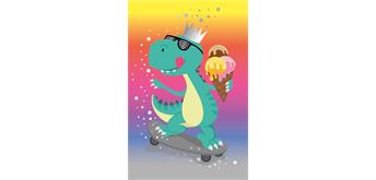 Card Group Karte Colourful Dino