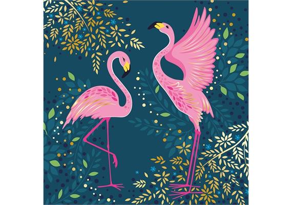 Card Group Karte Exotic Flamingos