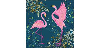 Card Group Karte Exotic Flamingos