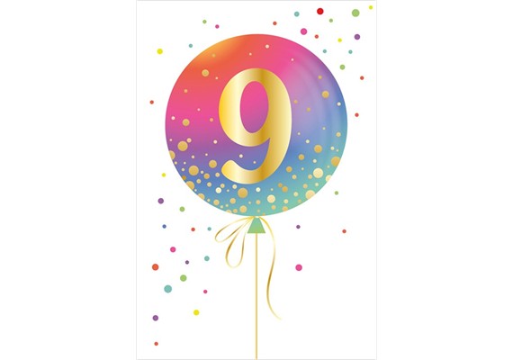 Card Group Karte Geburstag Ballon 9