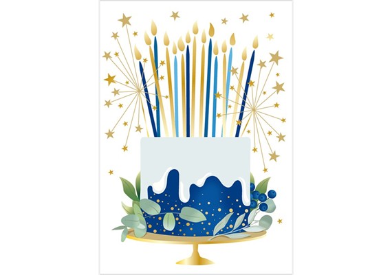 Card Group - Karte Mini Blue Cake