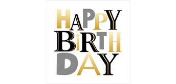 Card Group - Karte Monochrome Birthday
