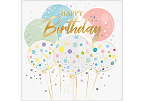 Card Group Karte Pastel B-Day Balloons