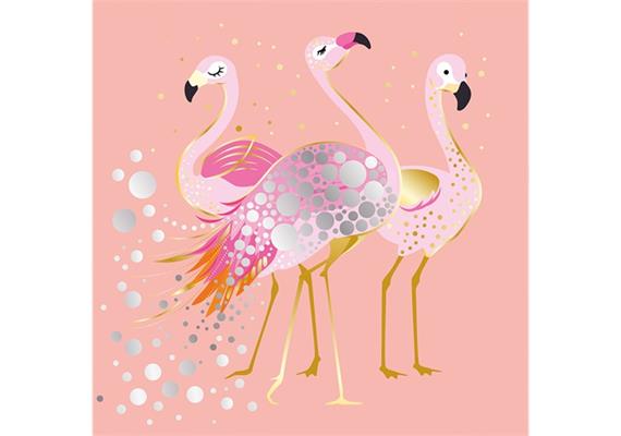Card Group Karte Pastel Flamingos