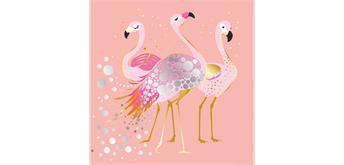 Card Group Karte Pastel Flamingos