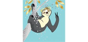 Card Group Karte Pastel Sloth
