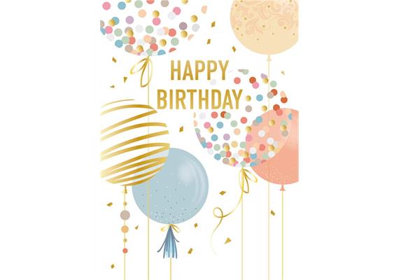 Card Group Mini Karte Beautified Birthday Balloons
