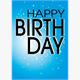 Card Group Mini Karte Blue B-Day