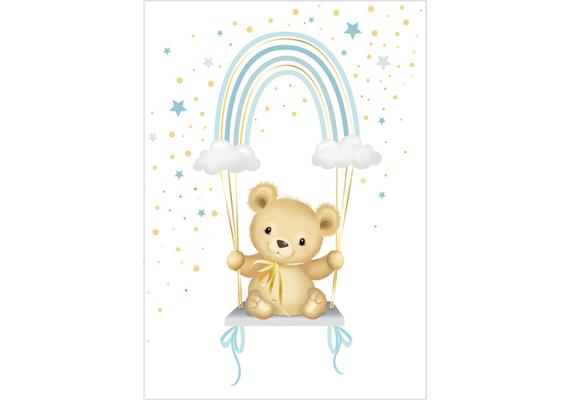 Card Group Mini Karte Blue Rainbow Teddy