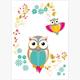 Card Group Mini Karte Dazzling Owls