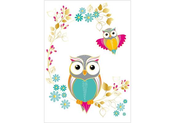 Card Group Mini Karte Dazzling Owls