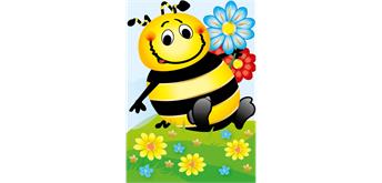 Card Group Mini Karte Flower Bee