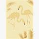 Card Group Mini Karte golden Flamingos