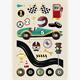 Card Group Mini Karte Old Car