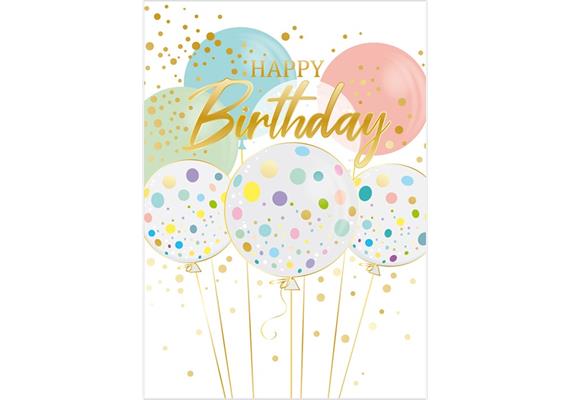 Card Group Mini Karte Pastel B-Day Ballons