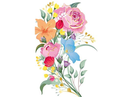 Card Group Mini Karte Pretty Flowers