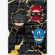 Card Group Mini Karte Three Superheroes